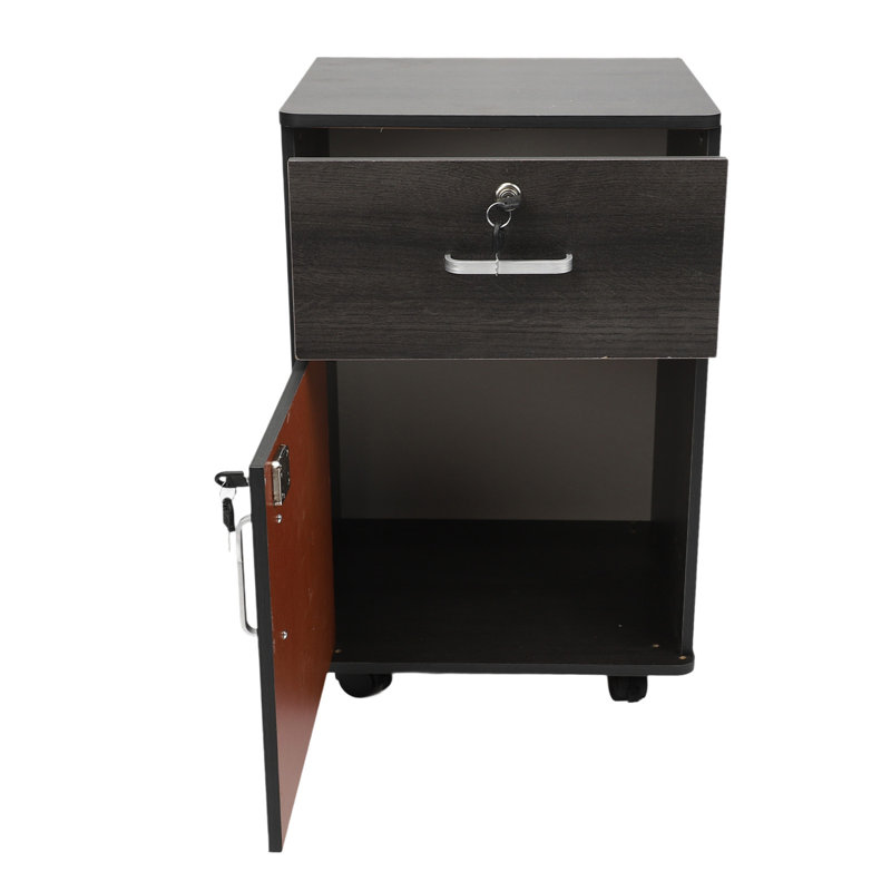 37cm Wide File Cabinet, Black