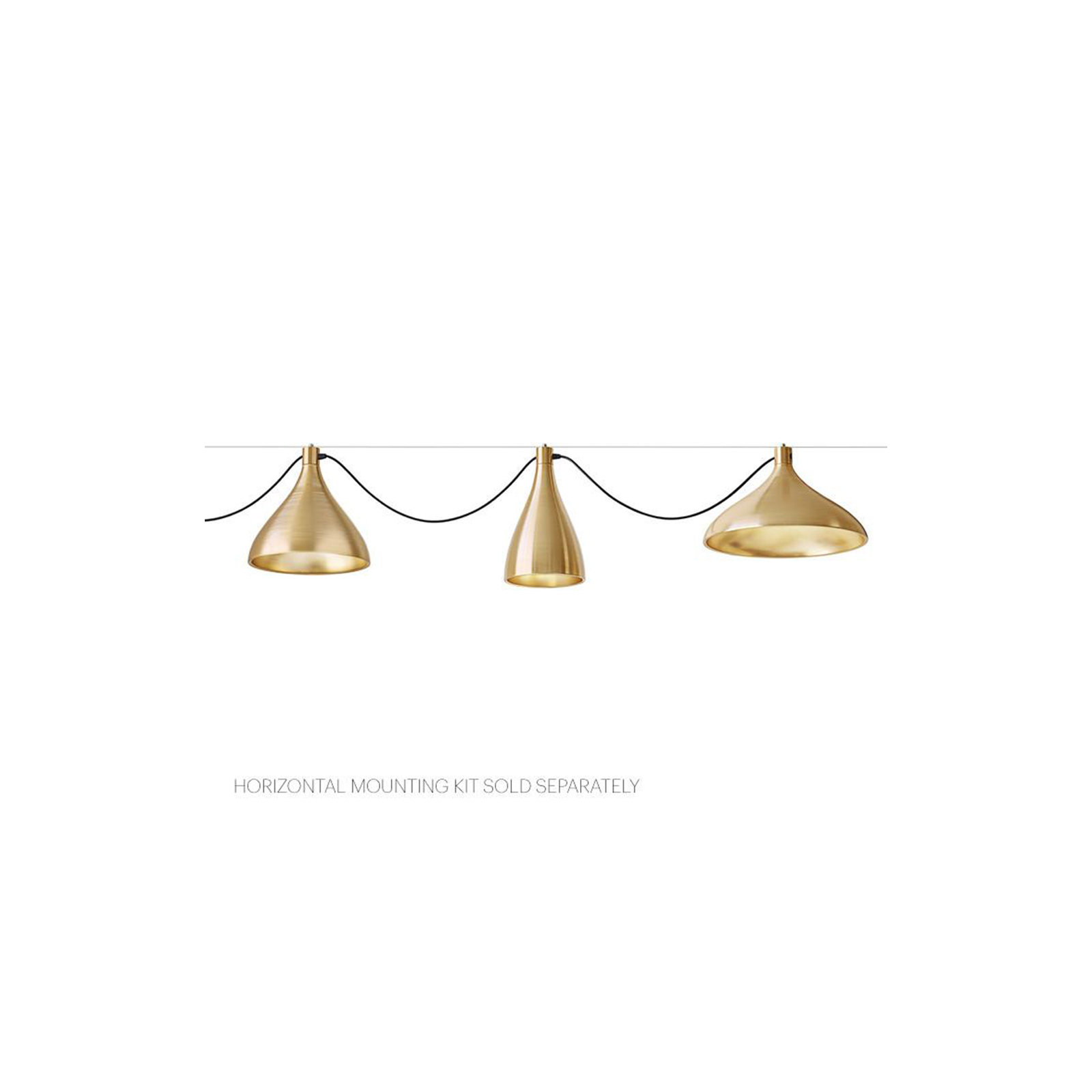 Swell String Mix, Brass, 140" H x 110" W x 24" D