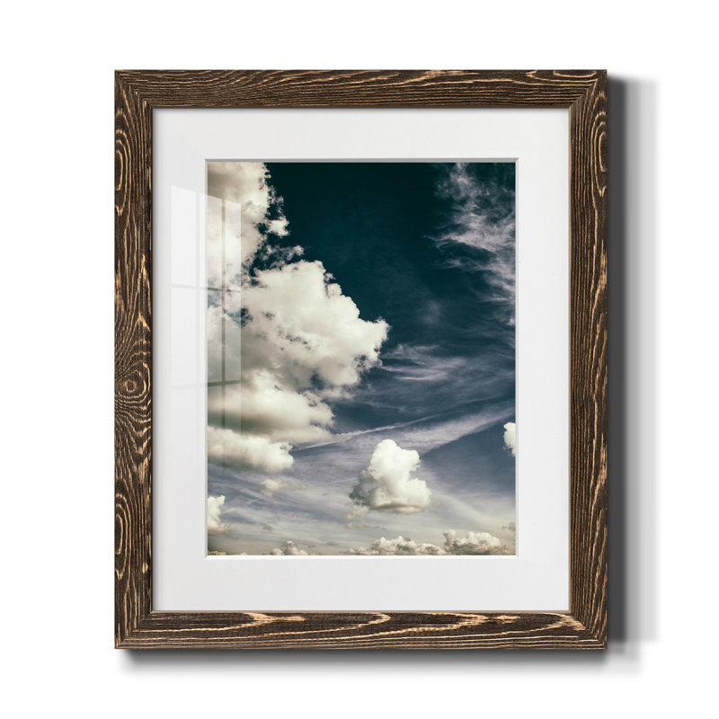 " Lemony Branch I ", 24" H x 18" W x 1.5" D, Walnut Framed Paper, White