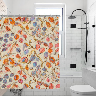 Rideaux de douche à branches colorées 71 × 71