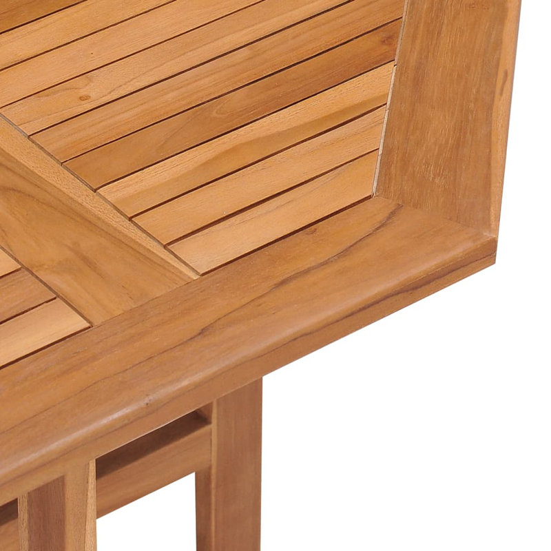 Bruto Foldable Wooden Dining Table, 35.4" W x 35.4" L x 29.5" H