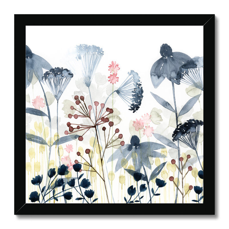 Layered Gardens I by Grace Popp - Painting, Black Framed Paper Print, 55cm H x 55cm W