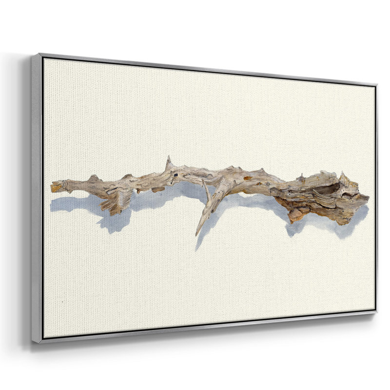 «Driftwood Study I», reproduction d'art sur toile, H 27 po x l 41 po x P 2 po, Argent