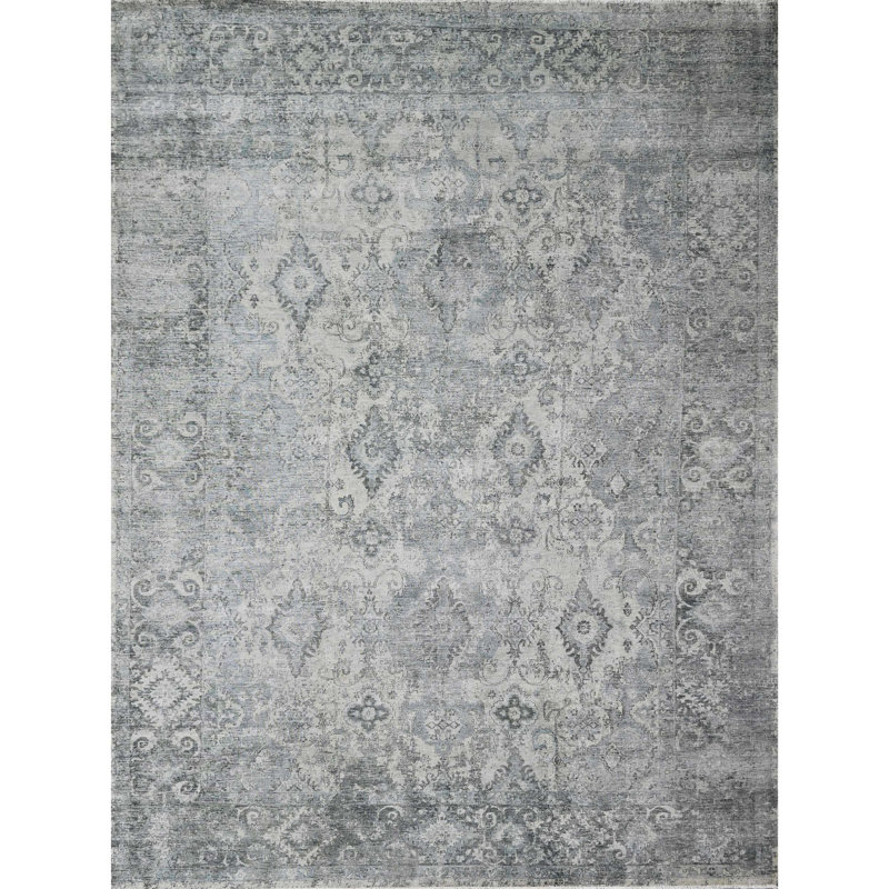 Handmade Wool Oriental Area Rug, Rectangle 5' x 8'