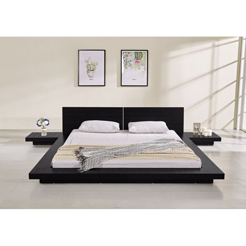 Almalik Panel Bed, Queen, Ash Black