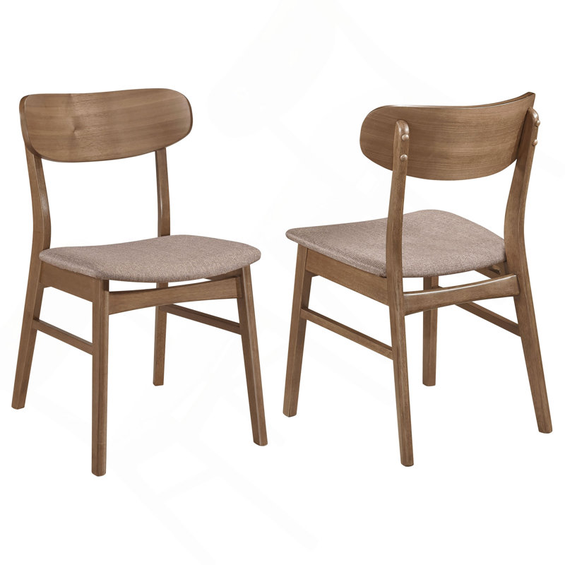 Chaise d'appoint en bois (ensemble de 2)