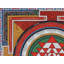 Newari Shree Yantra Mandala (Thangka sans brocart) | Aquarelle sur coton