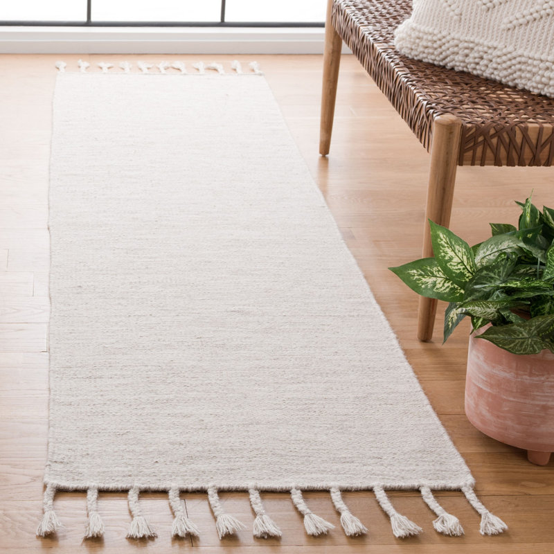 Dhurries Hand Loomed Wool Rug, Runner 2'3" x 8'