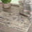 Durand Abstract Modern Machine Woven Area Rug in Beige/Gray-54556719-102547220