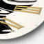 Empowered Cosmic Women Geometric Goddess Series Black and White IV - Modern wall clock-59913063