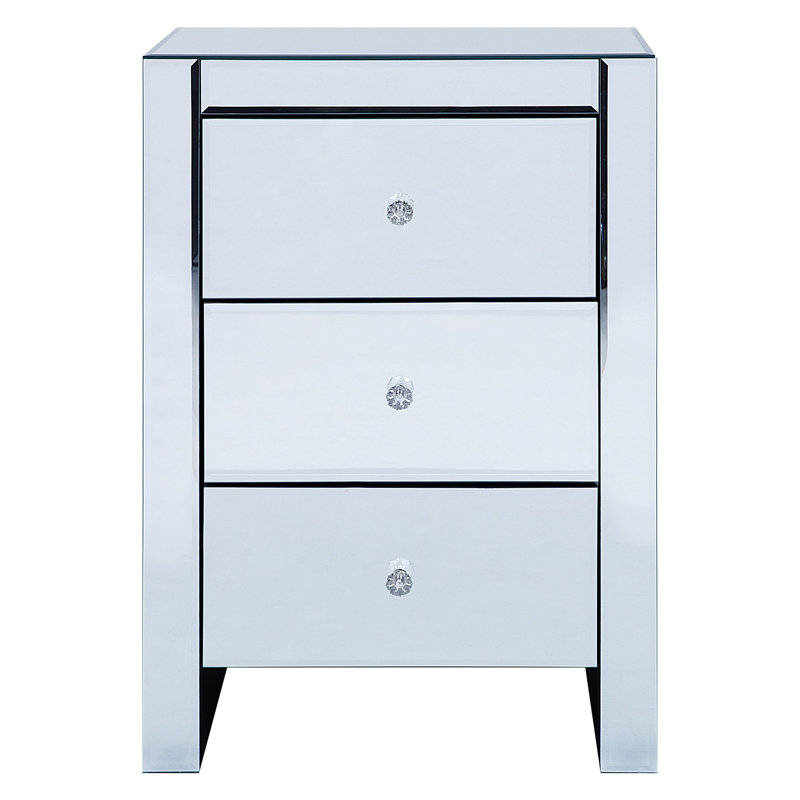 45cm W Manufactured Wood Bedside Table