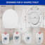 O-Shaped Design Soft Close Toilet Seat, Heavy Duty Environmentally Friendly Urea-Formaldehyde Resin, Quick Release, White