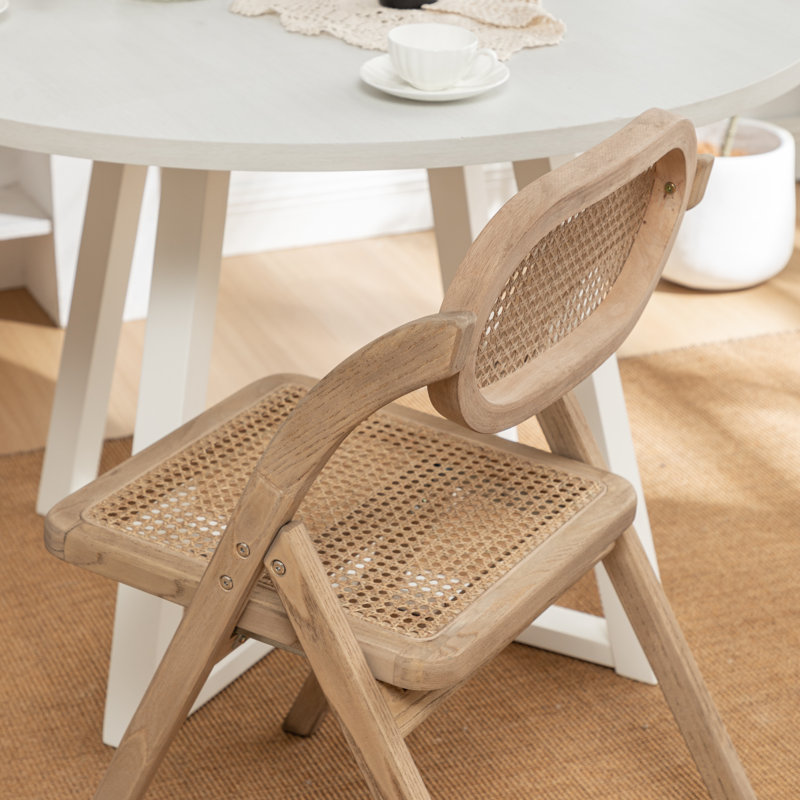 Efstathios 18.5'' H Solid Wood Folding Side Chair, 6