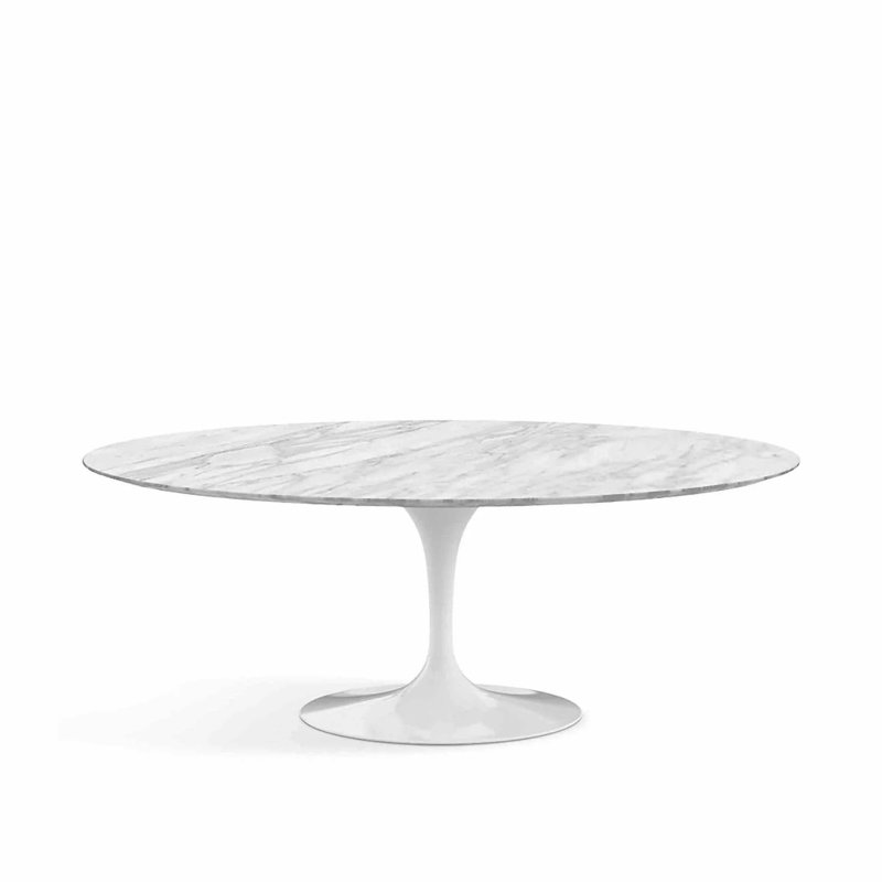 Cezka Oval Marble Top Dining Table
