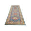 Tapis de couloir oriental bleu Kazak