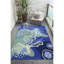 Tapis bleu crocheté à la main Vogt-22803332