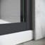 Porte coulissante réglable en verre, style moderne, idéale pour les espaces de salle de bain