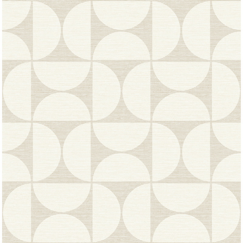 Papier peint motif géométrique Amerson, Beige