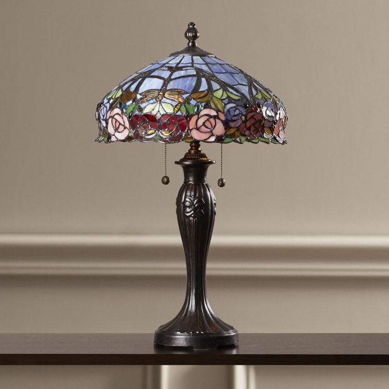 Lampe de table 27" rose Eric