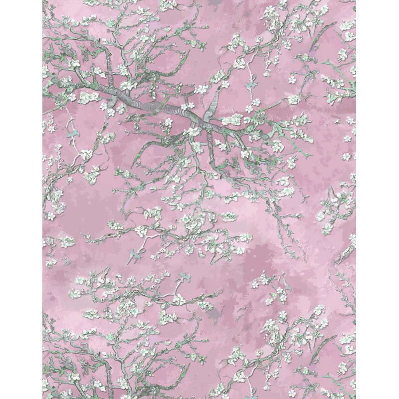 Artibrannan 7m x 75cm Wallpaper Roll, Pink