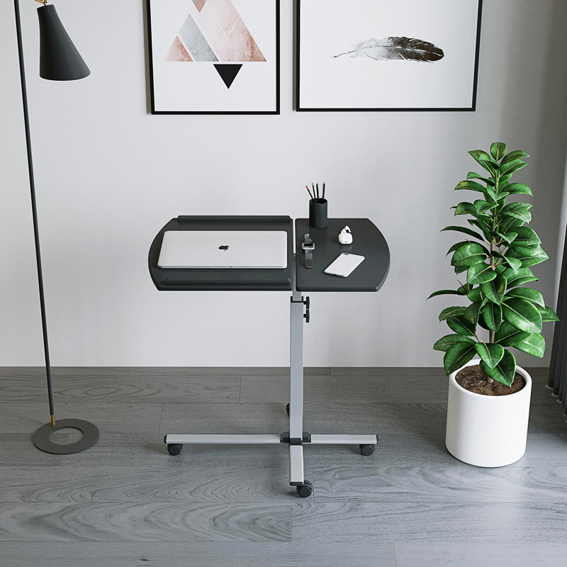 Techni Mobili Rolling Adjustable Laptop CartGraphite