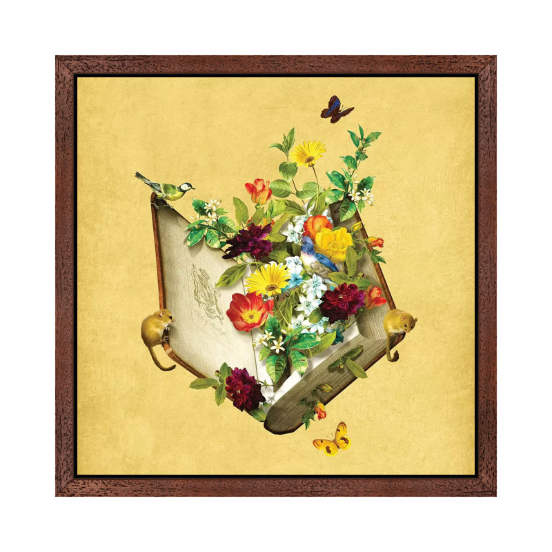Diogo Verissimo - Print on Canvas, 45.72 cm H x 45.72 cm W, Brown Floater Framed