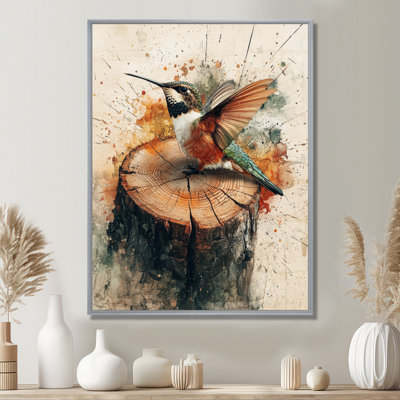 Décoration murale Giano Hummingbird Into The Wood Slide I - Hummingbird