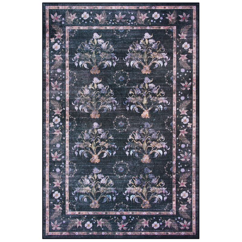 Tapis de salon Straub Large Floral Rugs, Rectangle 4pi x 6 pi