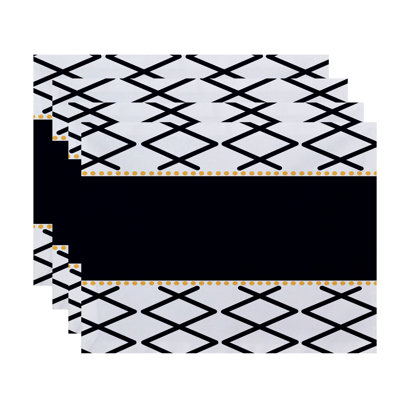 Bartow Polyester Geometric Rectangle Placemat