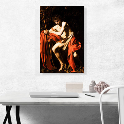 " Saint John The Baptist In The Wilderness 1604 " by Caravaggio Painting Print