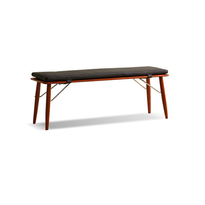 Black Upholstered Bench