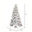 Atka Flocked Artificial Christmas Tree with LED Clear/White Lights with Stand-339181007