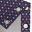 East Urban Home USA Grommet Curtain 2-Panel Window Drapes, 50", Dark Blue Cream Red-106379923