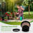 4 Pack 8 Inch Plant Pot,Upgrade Whiskey Barrel Planters W...