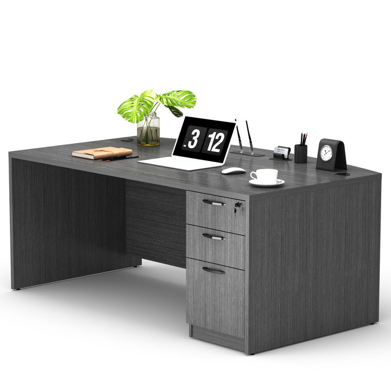 Executive Desk, Licorice, Right Hand Return