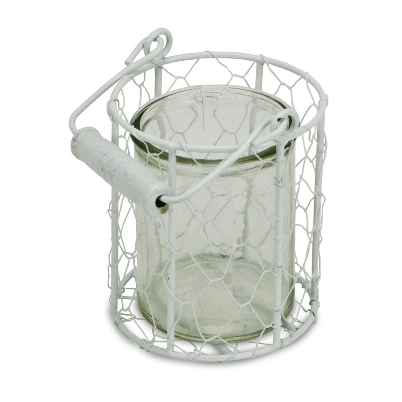 HomeRoots 4.5'' H Metal Tabletop Lantern
