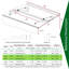Auvent pour fenêtre 5934W Series, feuille de polycarbonate avec bloc, support robuste, auvent d'intimité pour l'extérieur - rouille - supports, pour utilisation