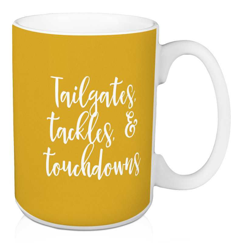 Grande tasse à café à tailgatess Naumann, Jaune moutarde