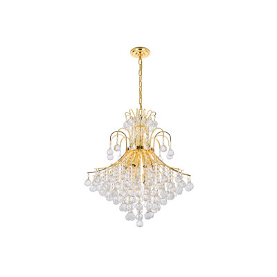 Stoller 10-Light Crystal 2-Tier Empire Chandelier 