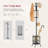 Coat Rack With Umbrella Stand, Freestanding Coat Rack With 16 Hooks
