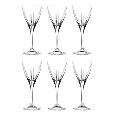 Liquor – Stemmed Glasses – Set Of 6 – Glass – Designed – Use It For – Sherry – Shot – Vodka – Liquor – Cordial – Each Glass Is 2.25 Oz. – By Majest
