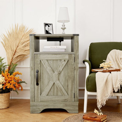Nightstand with Charging Station