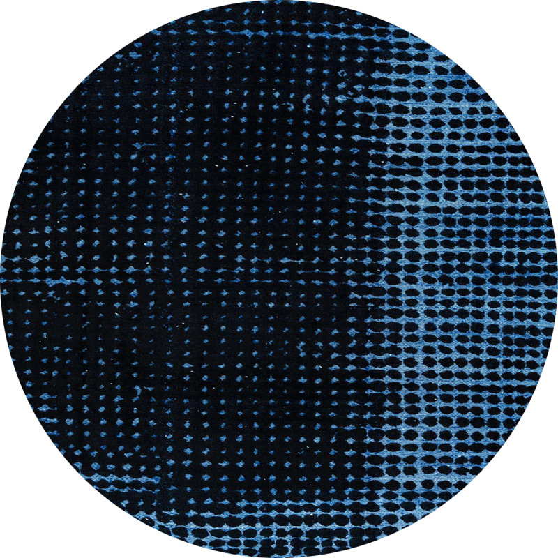 Vernal Abstract Indoor Rug, Round 8'