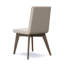 Chaise en cuir Aileen, beige