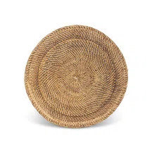 Southern Classic Rattan Decorative Tray, 20" H x 20" W x 1.5" D