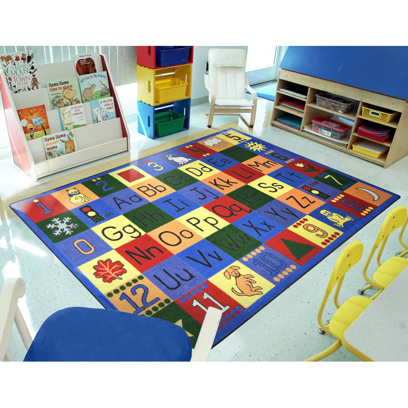 Educational Indoor Rug, Rectangle 7'8" x 10'9"