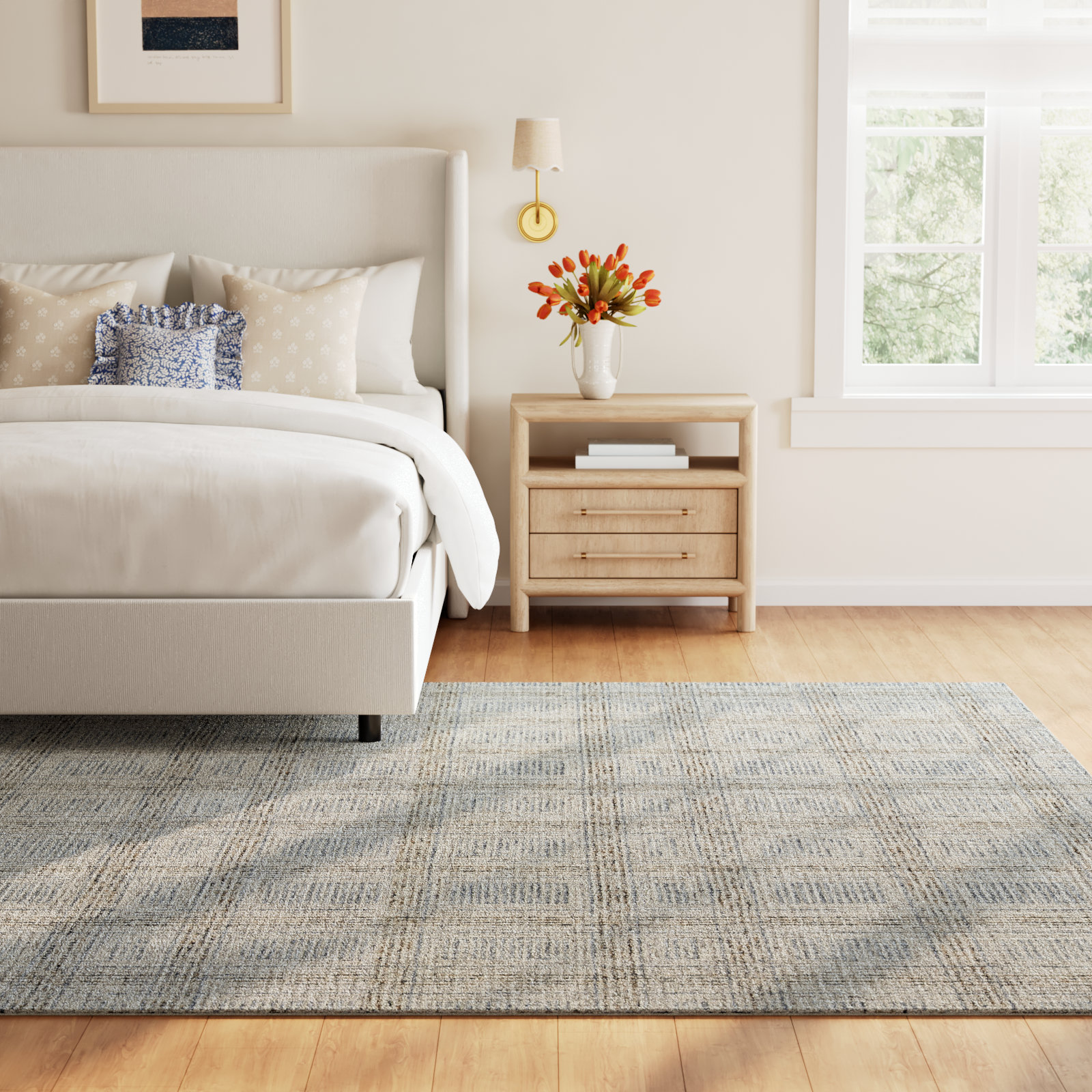 Armando Hand Tufted Wool Rug, Rectangle 5' x 8'