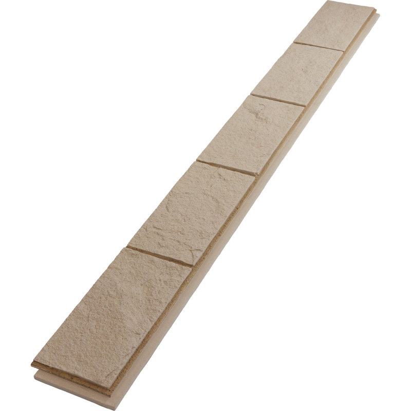 Panneau de faux béton à parement de cloison EverStone, l 81 1/4 po x H 9 po x P 1 1/4 po, Dune, Dune