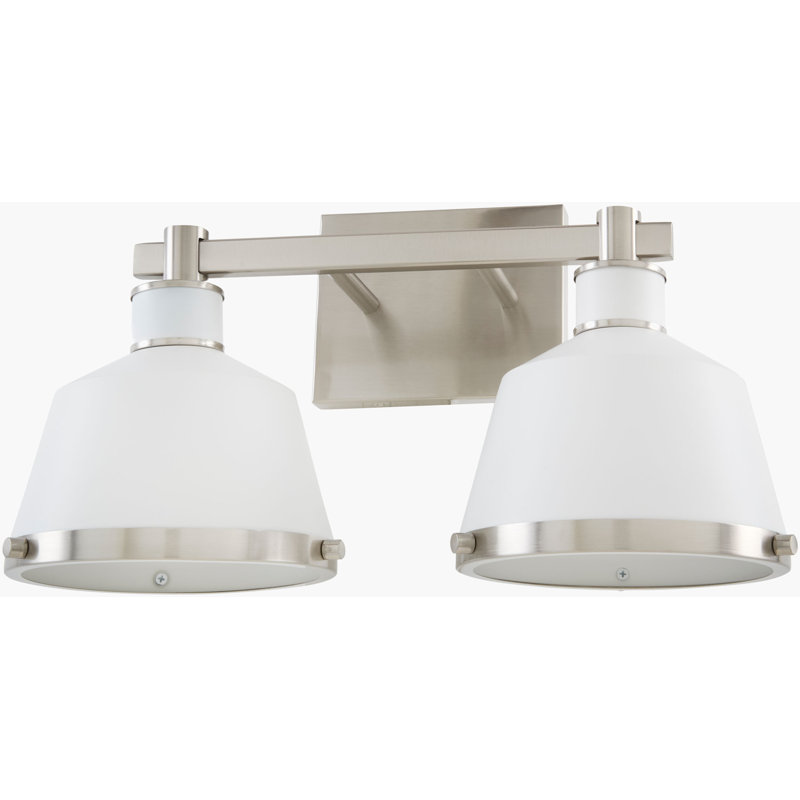 Kurie Armed Sconce, Blanc / argenté