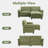Shugar 83.2'' W Double-Layer Cushion Comfy Cloud Loveseats With One Ottoman-109954456